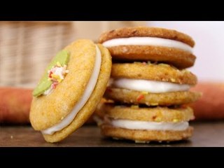 Receta para preparar galletas de zanahoria con relleno / Recipe for carrot cookies with filling