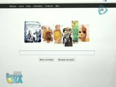 Google celebra con un 'doodle' la vida del arquitecto español Antoni Gaudí
