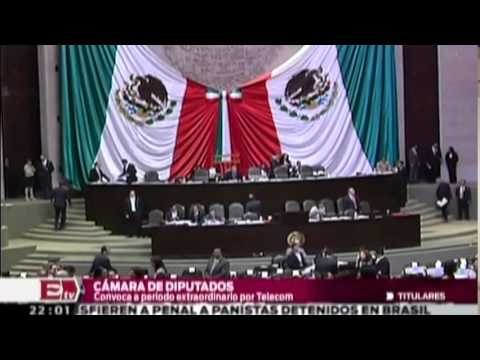 Acuerda Cámara de Diputados periodo extraordinario para dictaminar leyes secundarias de Telecom