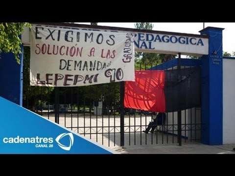 Alumnos toman instalaciones de la Universidad Pedagógica Nacional, Ajusco