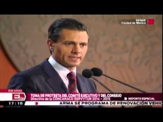 Durante discurso Peña Nieto afirma: No fue penal  / Andrea Newman