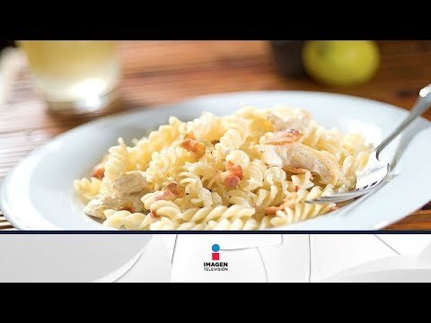 Receta de pasta con melón, tocino y queso ricotta / Pasta with melon, bacon and ricotta cheese