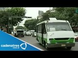 Gobierno del Distrito Fedral retirará microbuses viejos y modernizará transporte público