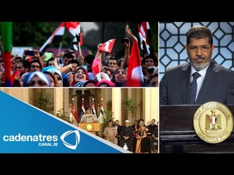 Ejército egipcio derroca al presidente Mohamed Morsi y convoca a elecciones presidenciales