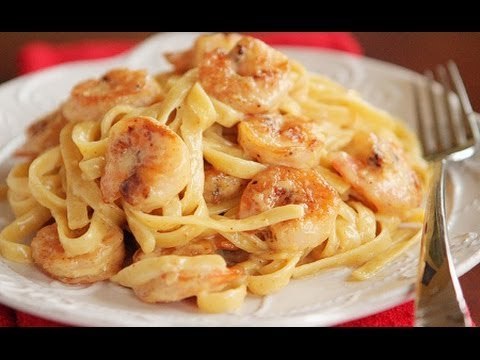 Receta de Fideos con camarones y pollo en curry