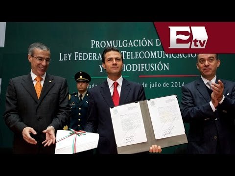 Promulga el presidente Enrique Peña Nieto la Ley de Telecomunicaciones/ Dinero