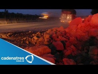 Viviendas sepultadas por desgajamiento de cerro en Hidalgo