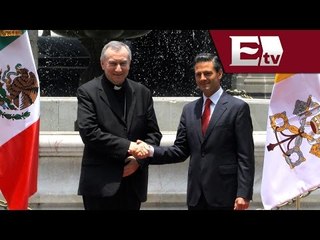 Recibe el presidente Peña Nieto a secretario de Estado vaticano, Pietro Patolin/ Pascal