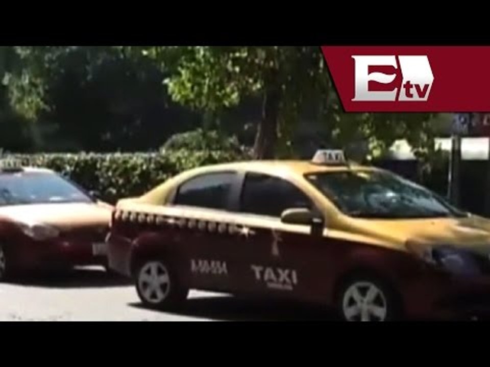 Taxistas se manifiestan contra el Hoy no circula / Excélsior informa