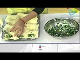 Receta de Hojaldres de espinacas / Recipe Puff pastry with spinach