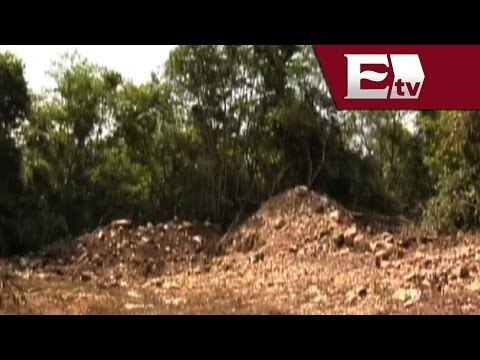 En Campeche trabajadores destruyen y saquean yacimiento arqueológico maya/ Titulares