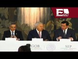 Gobernación firma convenio con la SEP para avanzar en reforma penal / Titulares de la mañana