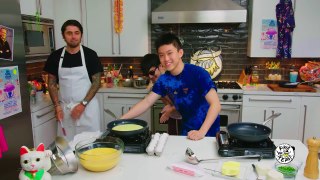Joji and Rich Brian Get an Omelette Master Class from a French Chef | Feast Mansion