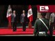 El presidente Peña Nieto recibe en Palacio Nacional a su homólogo peruano Ollanta Humala  / Nacional