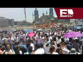 Se manifiestan trabajadores de centros nocturnos en el Zócalo capitalino/ Comunidad
