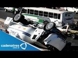 Impresionante accidente en carretera México-Puebla / Accidente pipa en Chalco