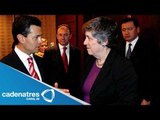Se reúne Peña Nieto con Janet Napolitano en Los Pinos