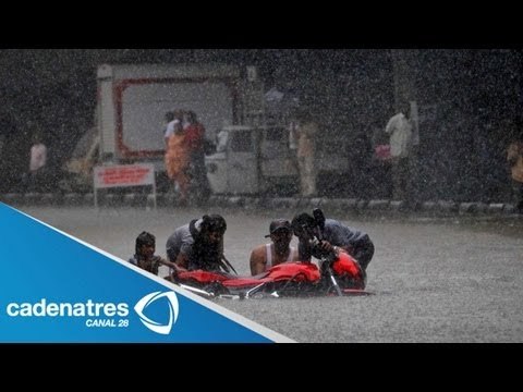 Intensas lluvias causan estragos en la India