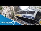 Exceso de velocidad provoca descarrilamiento de tren en España / Descarrila de tren