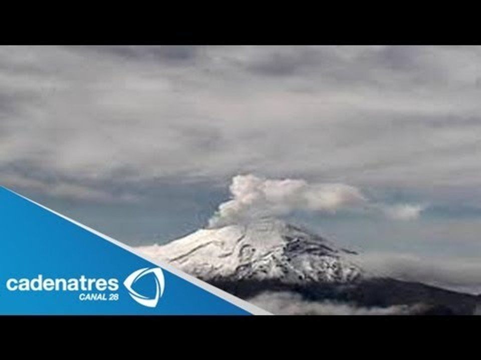 Popocatepetl presenta nuevas exhalaciones