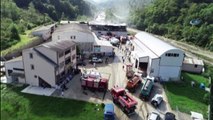 Trabzon’da Süt Ürünleri İmalatı Yapılan Fabrikada Çıkan Yangın Söndürüldü