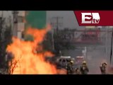 Controlan fuego tras explosión de tubería de gas en Nuevo león / Nacional