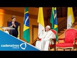 Papa Francisco rechaza lujos durante su visita a Brasil