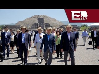 El primer ministro de Japón visita la zona arqueológica de Teotihuacán/ Pascal