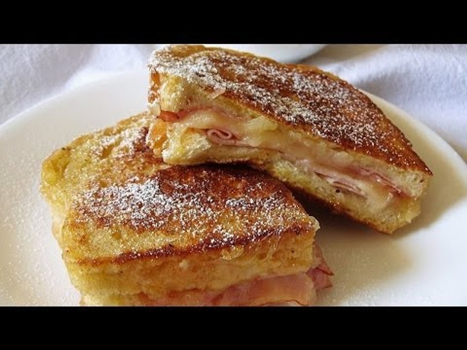 Receta de sandwich montecristo con jamón y queso / Montecristo sandwich with ham and cheese