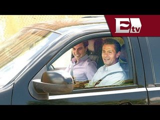 Enrique Peña Nieto recorre carretera junto a Sergio 'Checo' Pérez / Vianey Esquinca