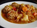 Receta de Sopa de Albóndigas con camarón / Meatball Soup