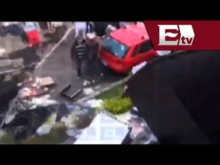 Sección 22 de Oaxaca realiza actos vandálicos en oficinas del PRI (VIDEO)