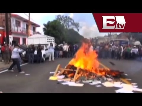 La CNTE sin denuncias penales tras los destrozos a inmuebles urbanos en Oaxaca/ Gloria Contreras