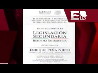 Enrique Peña Nieto promulga leyes reglamentarias de la reforma energética