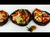 Receta de hongos portobello rellenos de espinacas / Portobello mushroom stuffed with spinach