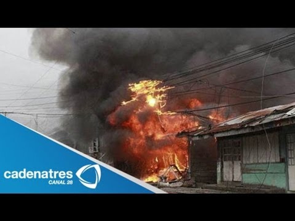 Impresionante explosión en Filipinas / Bomb explodes in Philippines