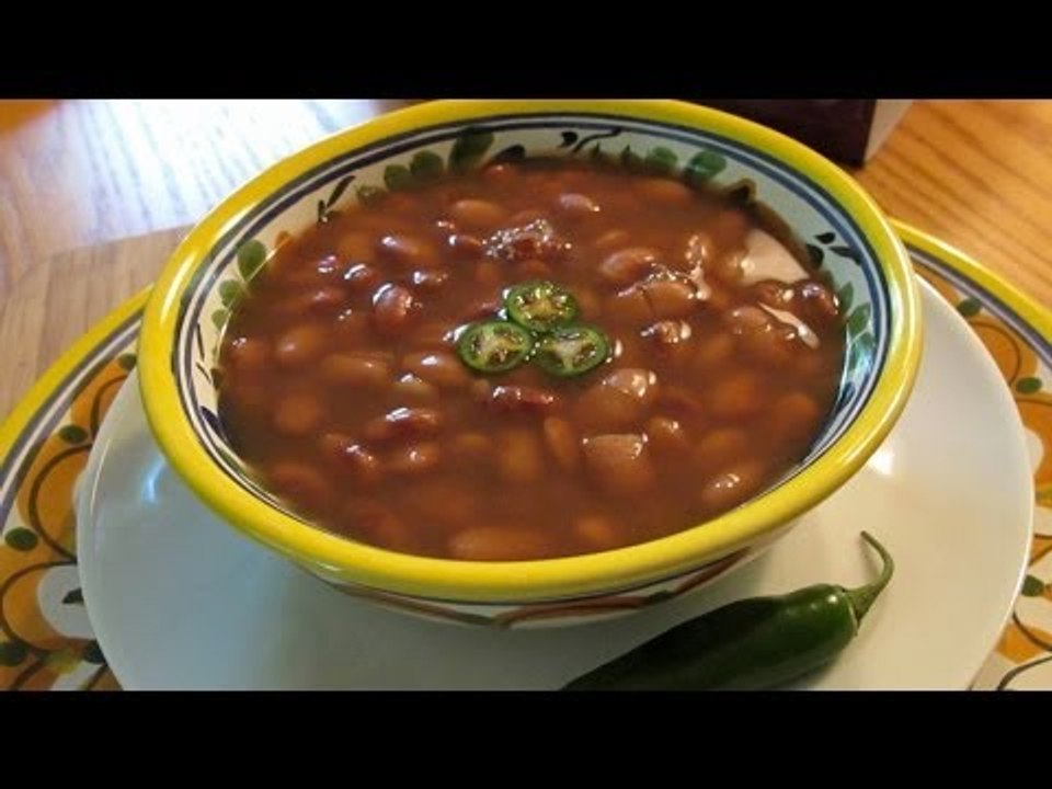 Receta de frijoles de olla / Recipe bean pot