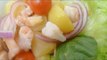 Receta de ensalada de camarones y papa / Recipe shrimp and potato salad