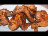 Receta de alitas de pollo con hierbas al grill / Recipe chicken wings grilled with herbs