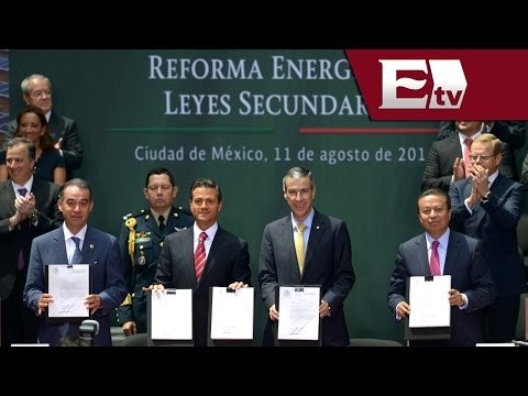 Promulga el presidente Enrique Peña Nieto la Reforma Energética/ Titulares