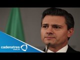 Peña Nieto espera regresar el lunes a sus actividades