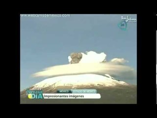 Impresionantes imágenes del volcán Popocatepetl