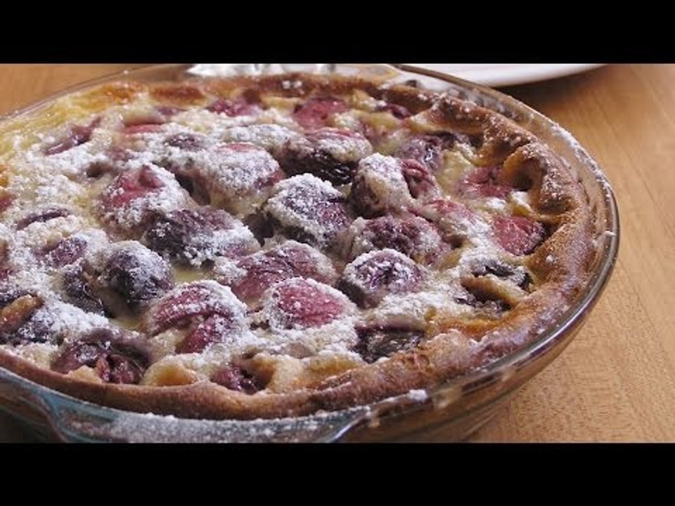 Receta de clafoutis de cereza / Cherry clafoutis recipe