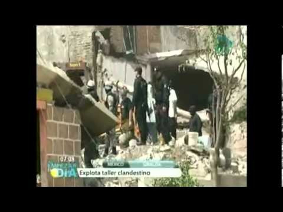 Explosión de pólvora en Culiacán / Explota taller clandestino en Culiacán