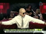 Pitbull Abre centro educativo/ Hora por Hora de las 18:00 hrs