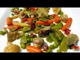 Receta de verduras fritas de verano / Recipe fried summer vegetables