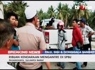 H+6 Pasca Gempa, Ribuan Kendaraan Antre di SPBU Pasangkayu
