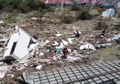Drone Footage Shows Mud-Flooded Suburb 'Wiped Out' by Tsunami