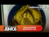 Receta de pollo entero rostizado con zanahorias / Recipe roasted whole chicken with carrots