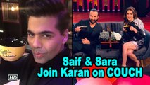 Father-Daughter Saif & Sara Join Karan on COUCH: Koffee with Karan 6